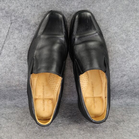 Sandro Moscoloni Shoes Mens 11 Loafer Slip On Classic Jacobs Venetian Leather - Picture 6 of 16